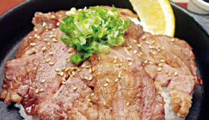 鉄板牛カルビ丼