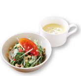 ミニサラダ＋スープ